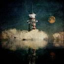 Rêve –  Le phare dans le brouillard bleu par Jan Keteleer Aperçu