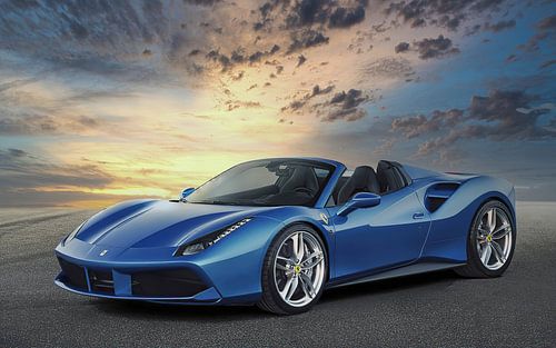 Ferrari 488 Spider, blauw
