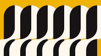 Organische Formen Gold Geometrie