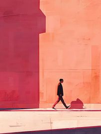 Walking abstract by ARTEO Paintings