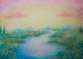 Along the banks of the river by Jente Bergman