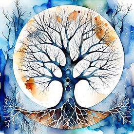 Winter Tree of Life by Starworks:  LinaLena van der Star