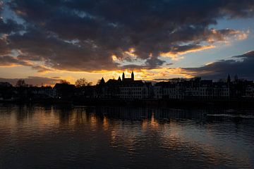 Sunset Maastricht 3 by Peter van Bastelaar
