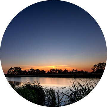 Zonsondergang Leekstervaart