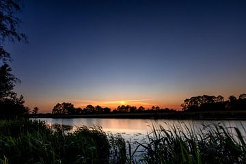 Sonnenuntergang Leekstervaart von Jacques Jullens