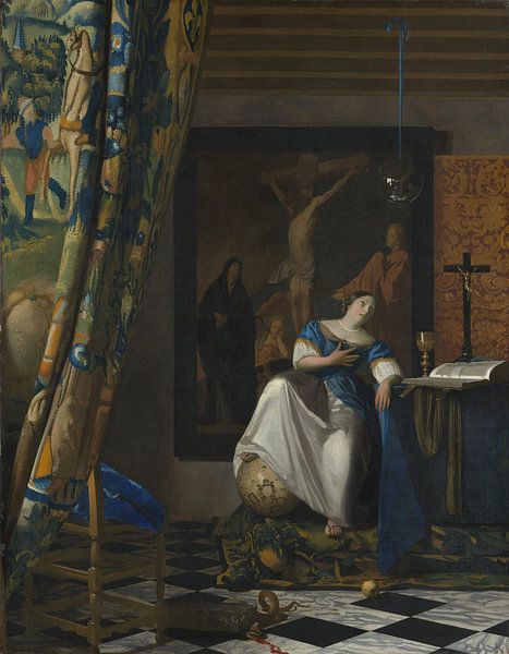 Allégorie de la foi catholique, Johannes Vermeer par Des maîtres magistraux