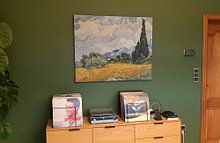 Kundenfoto: Weizenfeld mit Zypressen - Vincent van Gogh, als akustikbild