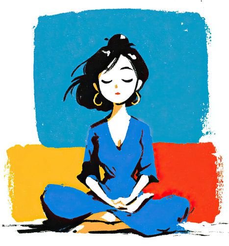 Meditation and Colorful Serenity