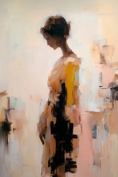 De kracht van de vrouw | abstract in warme kleuren van Lauren Wilde