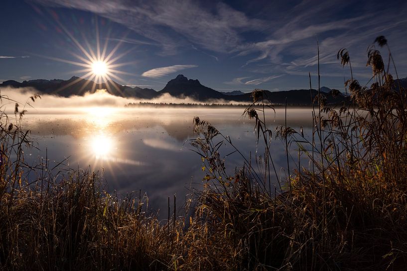 Lever de soleil sur le lac de Hopfen par Andreas Müller