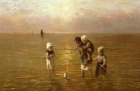 Kinder des Meeres bei Sonnenuntergang, Jozef Israels & Hendrik Willem Mesdag