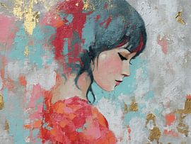 Frau Porträt von Kunst Laune