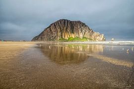 Mirror Image - Morro Rock by Joseph S Giacalone Photography