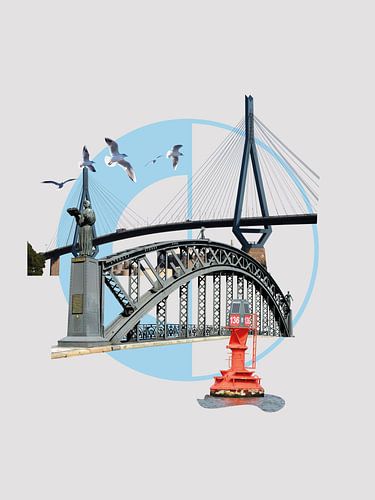 Stadtcollagen - Hamburg Collage #04