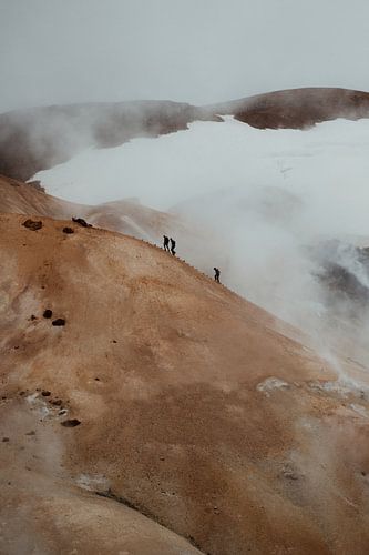 Wandelaars op Kerlingarfjöll IJsland