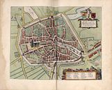 Zierikzee, Stadsplattegrond Joan Blaeu 1652 van Atelier Liesjes thumbnail