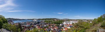 Vue panoramique de la ville norvégienne de Sandefjord sur Matthias Korn