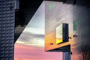 Komposition Architektur Detail bei Sonnenaufgang