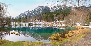 schilderachtig meer Christlessee allgau Alpen. van SusaZoom