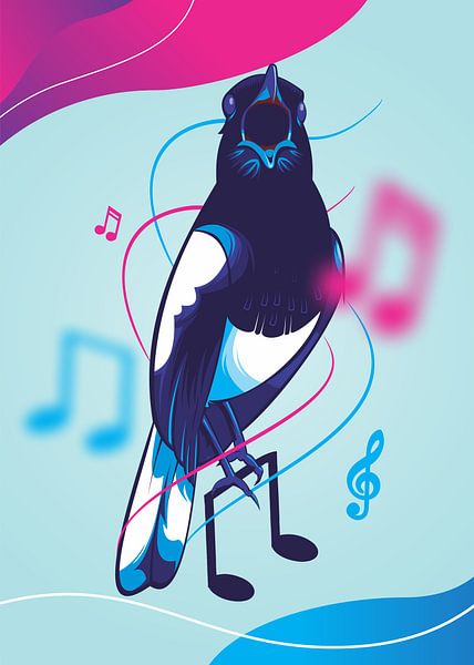 SINGENDE ELSTERN von Taufan Heriyansyah