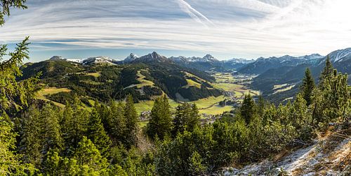 Kuhgundspitze met uitzicht op het Tannheimtal