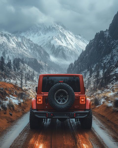 Robuuste Jeep Wrangler in Majestic Dunes van Lufy