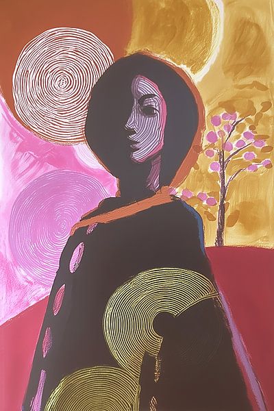 Psychedelic Vibes van Bianca ter Riet