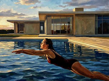 Graceful Dive into Tranquility