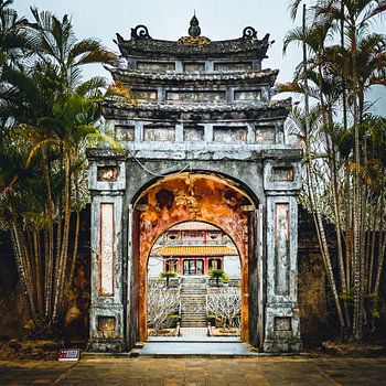 Minh Mang keizerlijke graftombe in Hue, Vietnam...