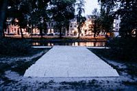Utrecht - Escaliers du musée central de couleur fraîche