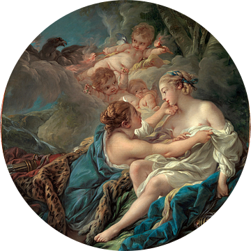 François Boucher - Jupiter, in de gedaante van Diana