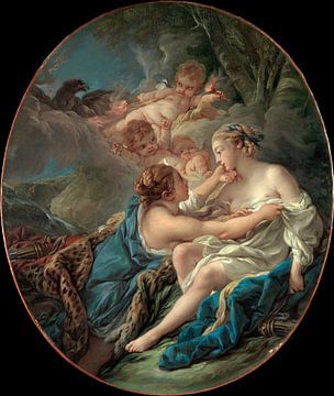 François Boucher - Jupiter, in de gedaante van Diana