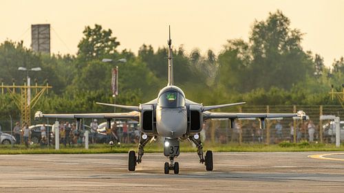 A Saab Gripen of the Czech Air Force. by Jaap van den Berg