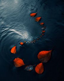 Foliage in ocean blue