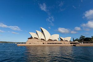 Australië, Sydney CBD. Oriëntatiepunt rond Sydney Harbour view vanaf Harbour Bridge uitkijk op een z