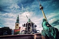 Berlin - Neptunbrunnen van Alexander Voss thumbnail