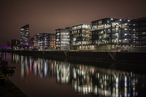 Haven bij nacht