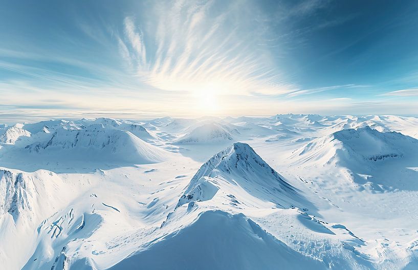 Zauberhafte Winterlandschaft von fernlichtsicht
