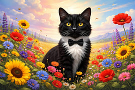 Cat amongst the flowers