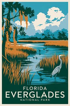 Everglades, Florida by Poster Art Shop