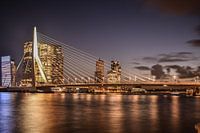 Beautiful light at the Erasmus Bridge in Rotterdam