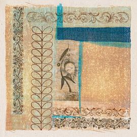 Experiment auf Stoff 6 von Hella Kuipers