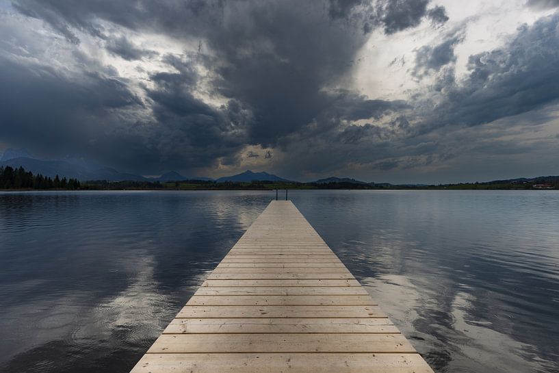Thunderstorm coming up at the Hopfensee by Walter G. Allgöwer