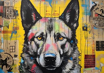 Hond | Pop Art Hond van De Mooiste Kunst