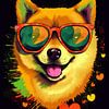 Shiba pop art 3 sur DNH Expressions