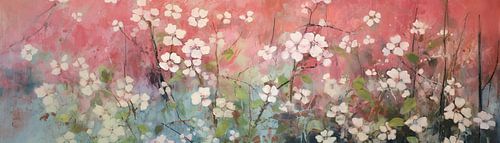 Vrolijke Witte Bloemen in Tuin