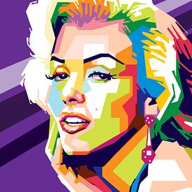 Œuvre d'art pop de Marilyn Monroe (NOUVEAU) sur Caprices d'Art