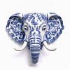 Eléphant en delft bleu sur Dunto Venaar
