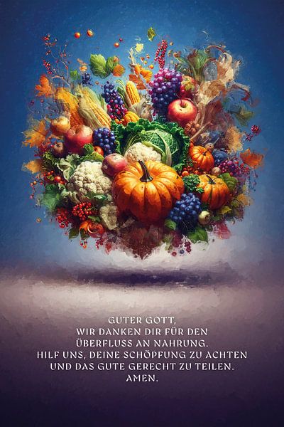 Prière pour la fête des récoltes par Jonathan Schöps | UNDARSTELLBAR.COM — Pensées visuelles sur Dieu