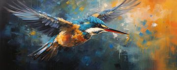 Bird Kingfisher by Blikvanger Schilderijen